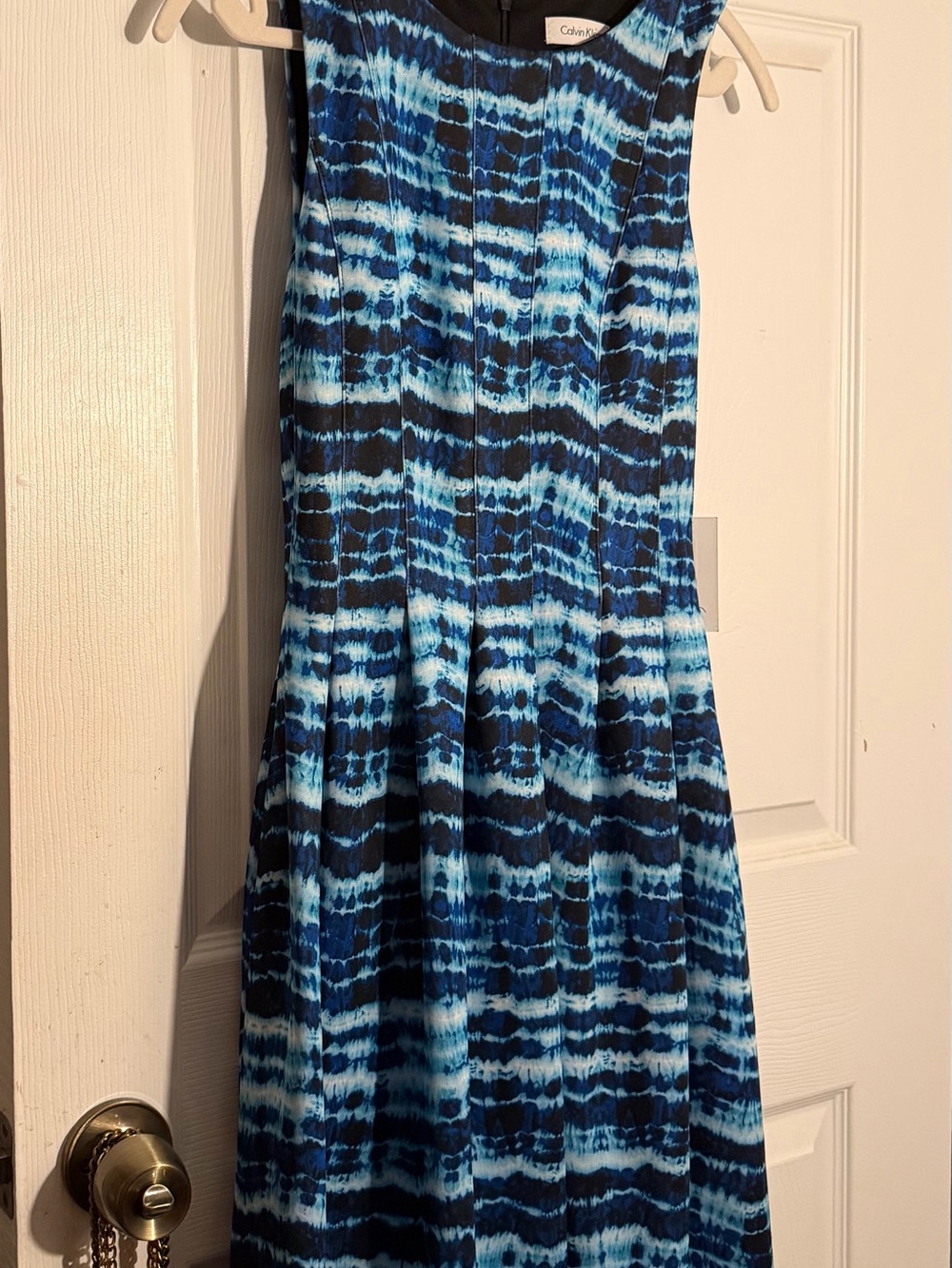 Calvin Klein Blue Tie-Dye Midi dress size 2